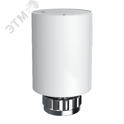 Клапан радиаторный термостатический беспроводной M30x1,5 с адаптером клапана RA, с батарейным питанием, белый 868 МГц