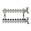 Коллекторная группа FHF-10R set 10 контуров 1'x3/4' c воздухоотводчиками и кронштейнами