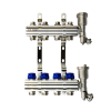 Коллекторная группа FHF-4R set 4 контура 1'x3/4' c воздухоотводчиками и кронштейнами