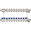 Коллекторная группа SSM-11R set 11 контуров 1'X3/4' с термостатическими клапанами и кронштейнами