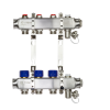 Коллекторная группа SSM-3R set 3 контура 1'X3/4' с термостатическими клапанами и кронштейнами