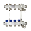 Коллекторная группа SSM-4R set 4 контура 1'X3/4' с термостатическими клапанами и кронштейнами