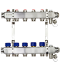 Коллекторная группа SSM-5R set 5 контуров 1'X3/4' с термостатическими клапанами и кронштейнами
