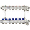 Коллекторная группа SSM-7R set 7 контуров 1'X3/4' с термостатическими клапанами и кронштейнами
