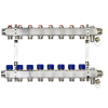 Коллекторная группа SSM-8R set 8 контуров 1'X3/4' с термостатическими клапанами и кронштейнами