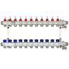 Коллекторная группа SSM-11RF set 11 контуров 1'X3/4' с расходомерами и кронштейнами