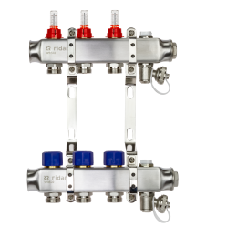 Коллекторная группа SSM-3RF set 3 контура 1'X3/4' с расходомерами и кронштейнами