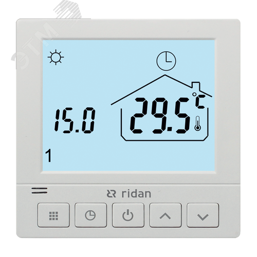 Термостат комнатный WT-R, программируемый, электронный, встраиваемый