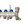 Коллекторная группа FHF-10R set 10 контуров 1'x3/4' c воздухоотводчиками и кронштейнами