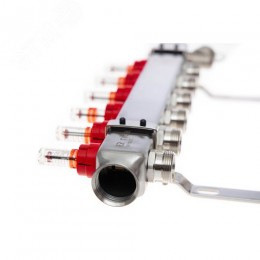 Коллекторная группа SSM-10RF set 10 контуров 1'X3/4' с расходомерами и кронштейнами