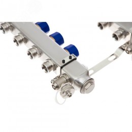 Коллекторная группа SSM-10R set 10 контуров 1'X3/4' с термостатическими клапанами и кронштейнами