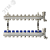 Коллекторная группа FHF-10R set 10 контуров 1'x3/4' c воздухоотводчиками и кронштейнами