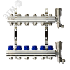 Коллекторная группа FHF-6R set 6 контуров 1'x3/4' c воздухоотводчиками и кронштейнами