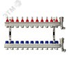 Коллекторная группа FHF-11RF set 11 контуров 1'x3/4' с расходомерами, воздухоотводчиками и кронштейнами