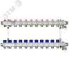 Коллекторная группа SSM-11R set 11 контуров 1'X3/4' с термостатическими клапанами и кронштейнами