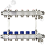 Коллекторная группа SSM-6R set 6 контуров 1'X3/4' с термостатическими клапанами и кронштейнами