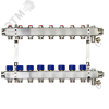 Коллекторная группа SSM-8R set 8 контуров 1'X3/4' с термостатическими клапанами и кронштейнами
