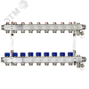 Коллекторная группа SSM-9R set 9 контуров 1'X3/4' с термостатическими клапанами и кронштейнами
