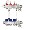 Коллекторная группа SSM-3RF set 3 контура 1'X3/4' с расходомерами и кронштейнами