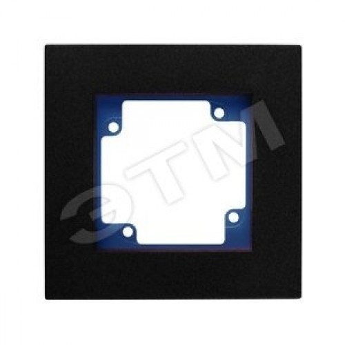 CITY Рамка 1 пост (платформа/накладка) темно-серая/графит