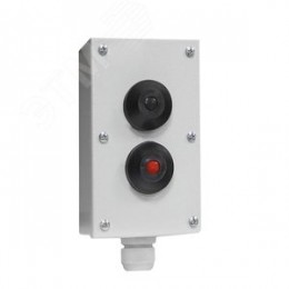 Пост кнопочный ПКУ-15-21.121-54У2 (1*ВК30-10-11110-54(1з+1р) черная + 1*ВК30-10-11110-54(1з+1р) красная + PG-19), пост управления (ЭТ)