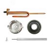 КОМПЛЕКТ: ТЭН RCF 1500W, D48мм, М6, 220V + фланец D125 + анод М6 + прокладка + винт