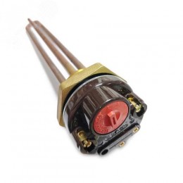 КОМПЛЕКТ: ТЭН RDT 1500W, D42, композитная заливка, 220V + термостат + прокладка