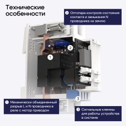 Реле напряжения и тока K5B2A с механически объединенным разрывом L и N 50А