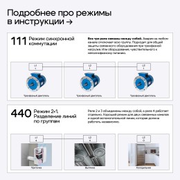 Реле напряжения и тока K5B1A для однофазных и трехфазных сетей 32A