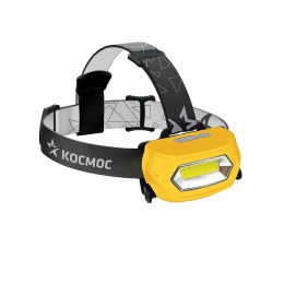 Фонарь налобный аккумуляторный, 3W COB LED, аккумулятор 3,7V 800mAh, 210Lm, 6 часов