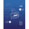 Фонарь налобный аккумуляторный, 3W COB LED, аккумулятор 3,7V 800mAh, 210Lm, 6 часов