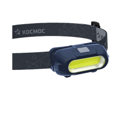 Фонарь налобный аккумуляторныйуляторный 3Вт COB LED съемный Li-ion 18650 800mAh ABS-пластик USB-шнур typeC