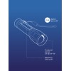 Фонарь ручной аккумуляторный карманный, 3W, аккумулятор 3,7V 0,6 Ah, 140Лм - 1,5 часа, 70 Лм - 3 часа