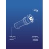 Фонарь ручной аккумуляторный, 0,5W, аккумулятор 4V 0,3Ah, 90Лм, 6 часов