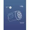 Фонарь-прожектор аккумуляторный, 12 LED, аккум. 4V 3Ah, 190Лм, 24 часов