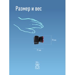Фонарь налобный аккумуляторный, 1W, аккумулятор 4V 0,5Ah, 140Лм, 12 часов