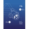 Фонарь налобный аккумуляторный, 3W LED, аккумулятор 3,7V 1200 mAh, 240 Lm, 8 часов
