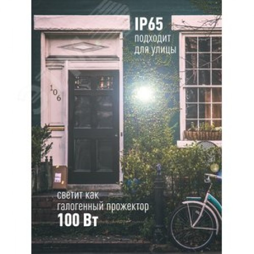 Прожектор светодиодный ДО-10 Вт 6500К 800 Лм IP65