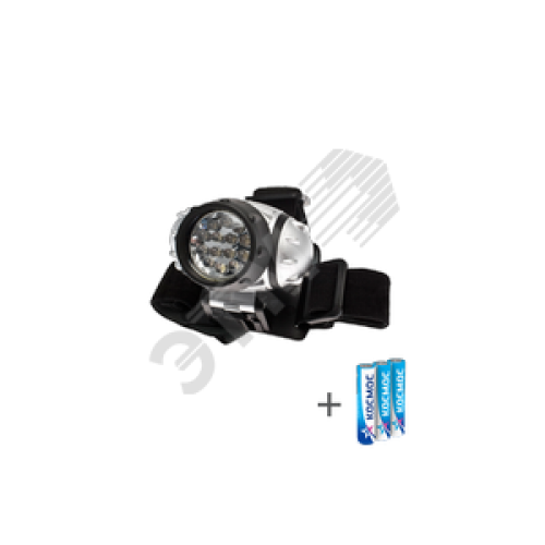 Фонарь налобный, 14 LED, 3 батарейки ААА, 130Lm