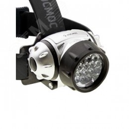 Фонарь налобный, 14 LED, 3 батарейки ААА, 130Lm