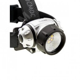 Фонарь налобный, XPE LED + 6 SMD, 3 батарейки ААА, 250Lm