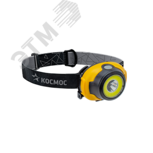 Фонарь налобный, 3W, 3 батарейки ААА, 140Lm