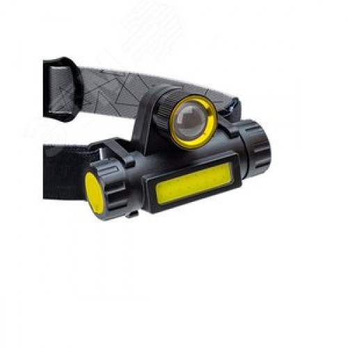 Фонарь налобный аккумуляторный, 3W, аккумулятор 3,7V 1,2Ah, 180Lm, 8 часов