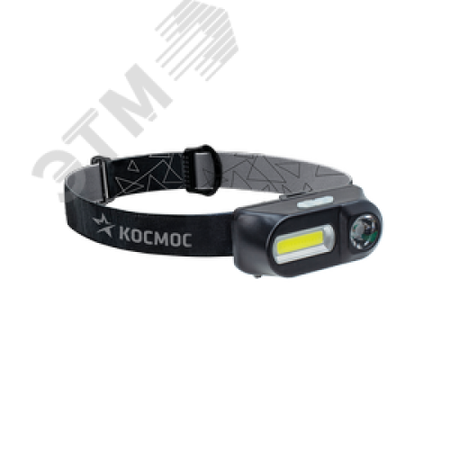 Фонарь налобный аккумуляторный, 3W, аккумулятор 3,7V 1,2Ah, 180Lm, 8 часов