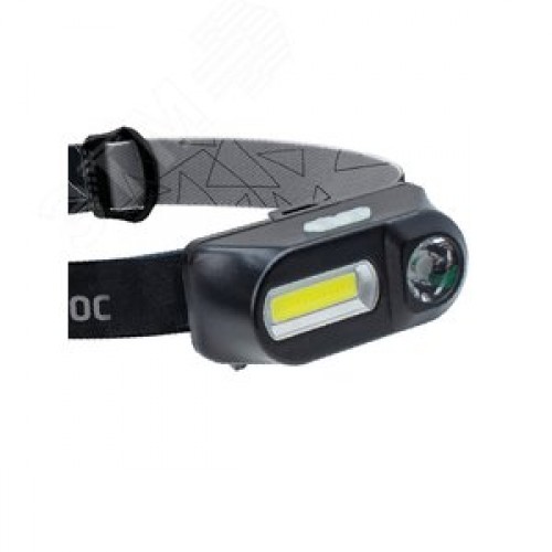 Фонарь налобный аккумуляторный, 3W, аккумулятор 3,7V 1,2Ah, 180Lm, 8 часов