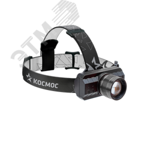 Фонарь налобный аккумуляторный, 3W, аккумулятор 3,7V 1,2Ah, 180Лм, 8 часов