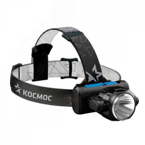 Фонарь налобный аккумуляторный, 3Вт XPE, 5Вт COB, 1200Mah LI-On, подзарядка Micro USB