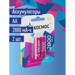 Батарейка аккумуляторная АА 2800 мАч блистер 2 шт