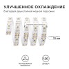 Лента светодиодная 12В 12 Вт/м IP20 6500К smd2835 120LED/м 1300 Лм/м 5м