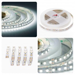 Лента светодиодная 12В 12 Вт/м IP20 6500К smd2835 120LED/м 1300 Лм/м 5м